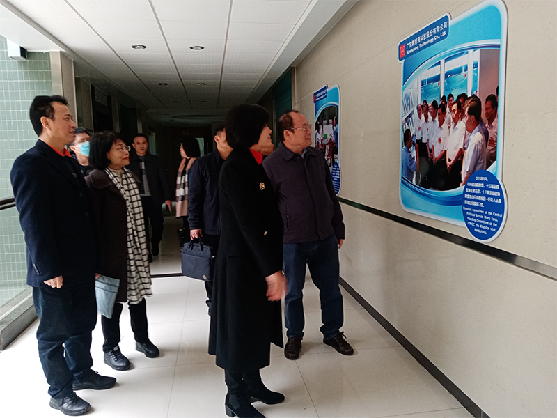 佛山市禅城区委常委统战部部长吴莉芬一行到访健博通公司